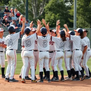 Irmo Little League All-Stars celebrate their victory