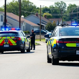 Police cars and officers in Laurens County