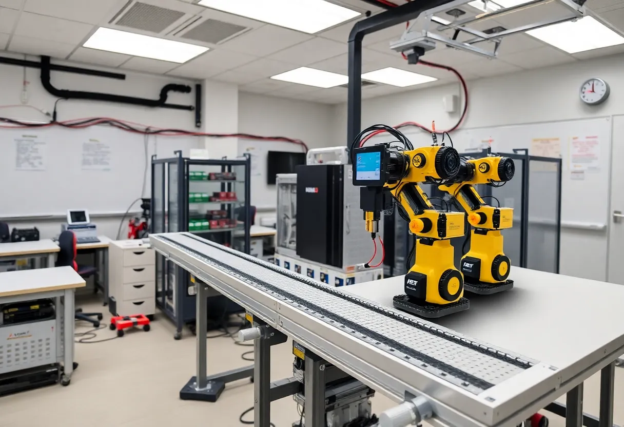 A Festo Mechatronics Learning System installed at Piedmont Technical College