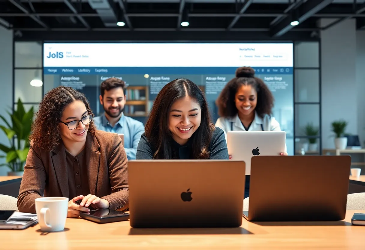 Digital interface for USPS job application system