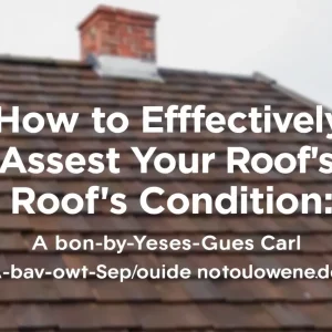 How to Effectively Assess Your Roof's Condition: A Step-by-Step Guide for Homeowners