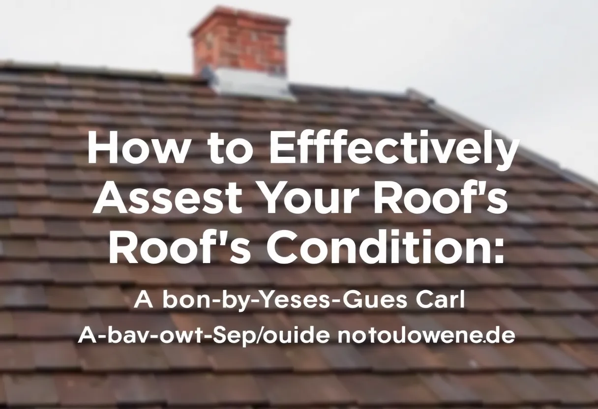 How to Effectively Assess Your Roof's Condition: A Step-by-Step Guide for Homeowners