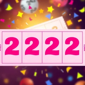 Visual of winning lottery tickets illustrating the 2-2-2 combination