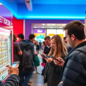 People purchasing lottery tickets digitally in North Carolina