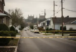 Police investigation scene in Clinton SC