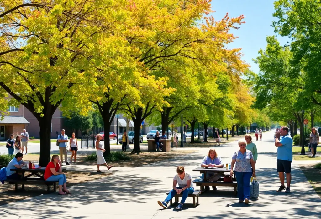 People enjoying outdoor activities on a sunny day in Clinton SC