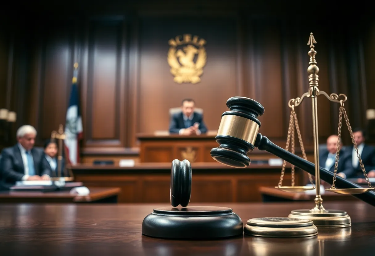 Courtroom Scene on Investment Fraud