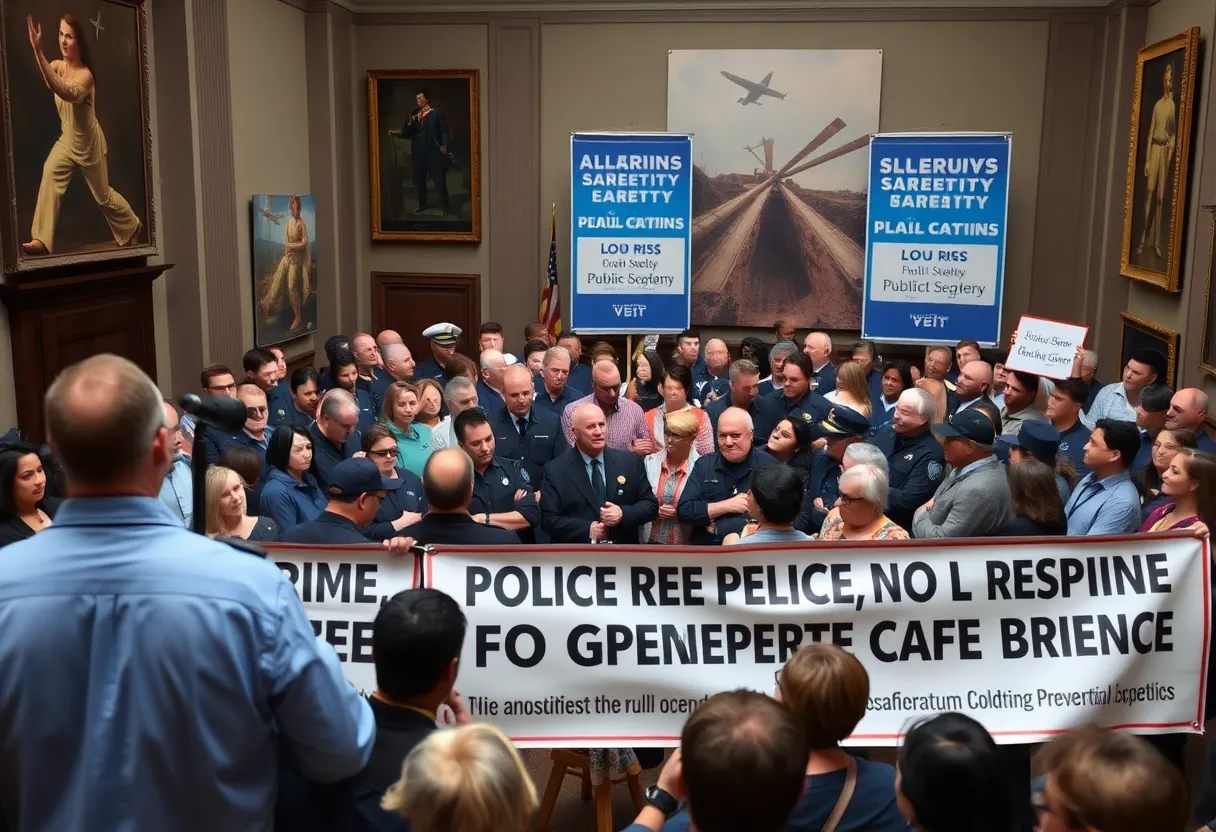 Supporters gathered at a museum for the political announcement of David Stumbo campaigning for Attorney General.