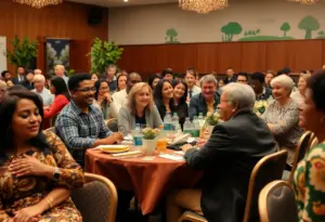 Community members gathered at EJCAN's anniversary banquet