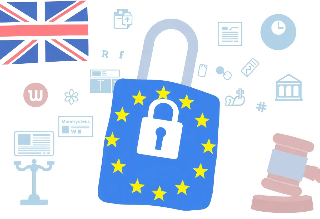 Illustration depicting GDPR impact on U.S. news websites