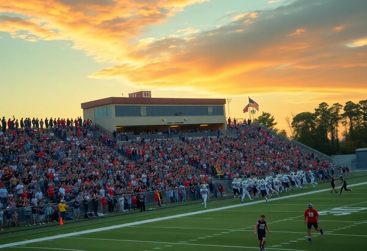 Irmo High School football players celebrating after a win