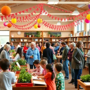 Community members engaging in events at Laurens County Library.