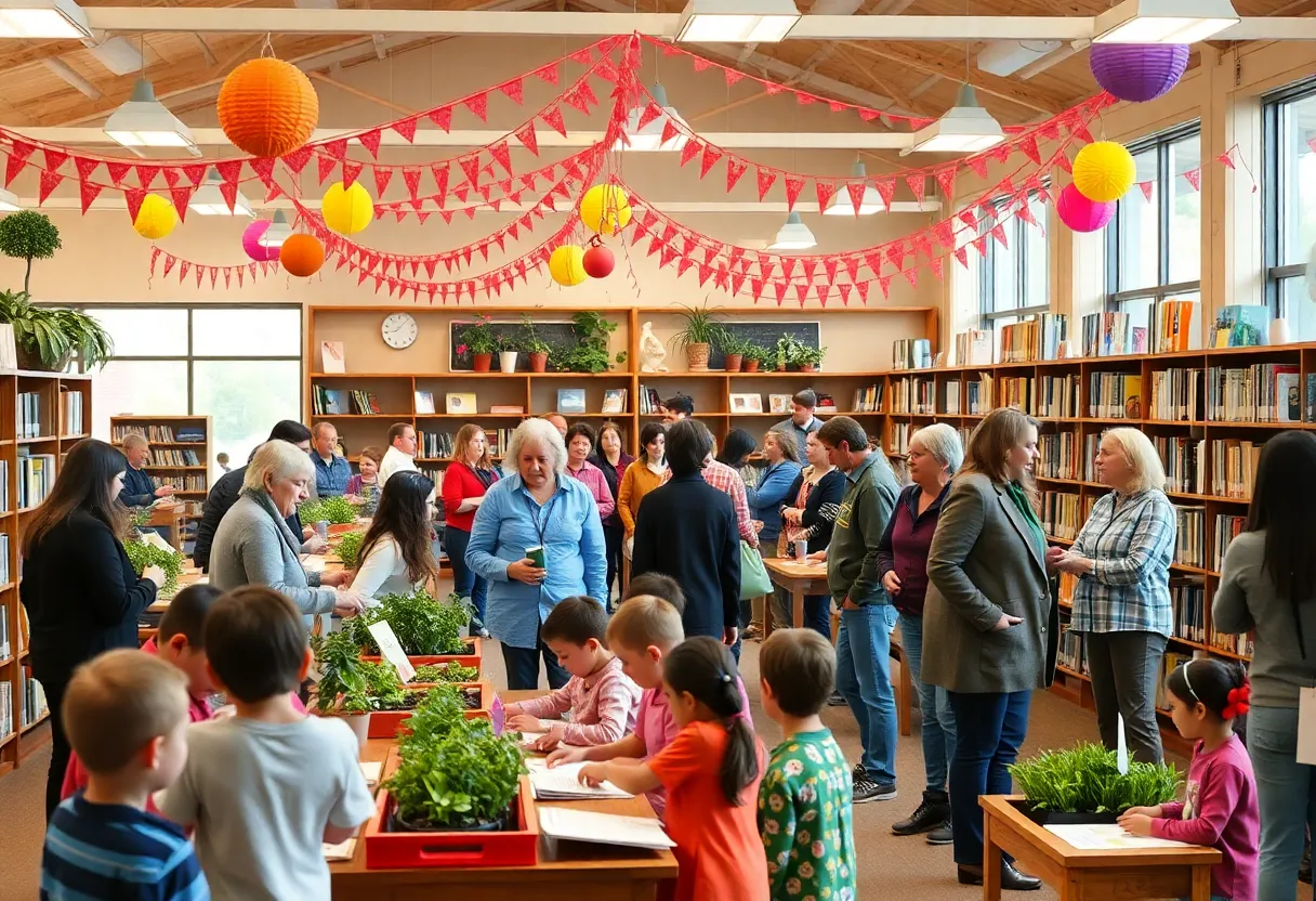 Community members engaging in events at Laurens County Library.