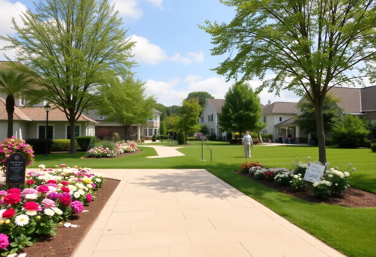 A peaceful community landscape in honor of Dorothy Wilson