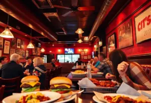 Interior view of a new restaurant in Clinton SC