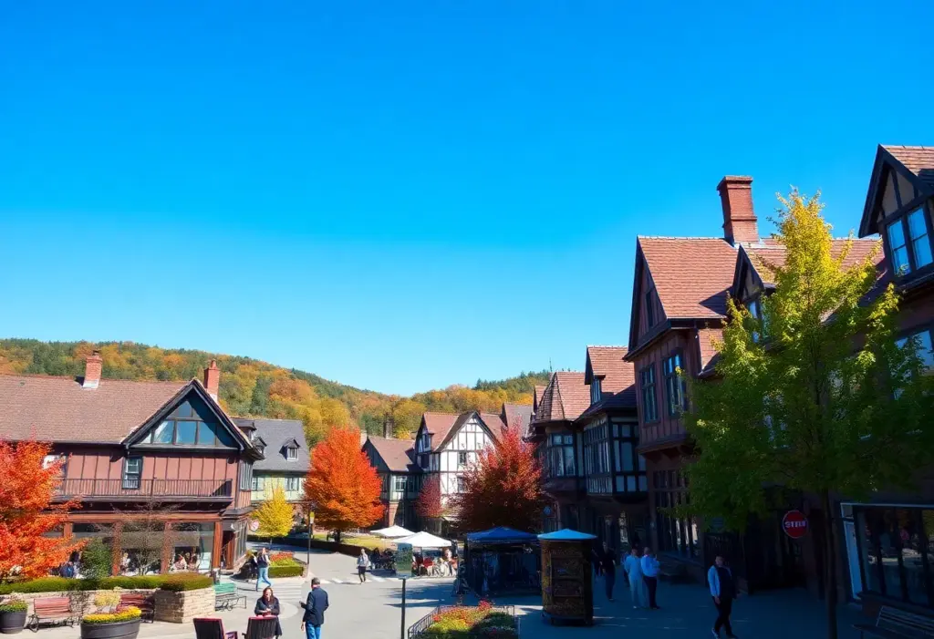 People enjoying a sunny autumn day in Clinton, SC