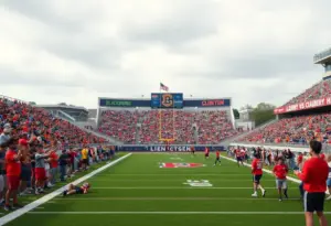 Crowd at the Blacksburg High School football game
