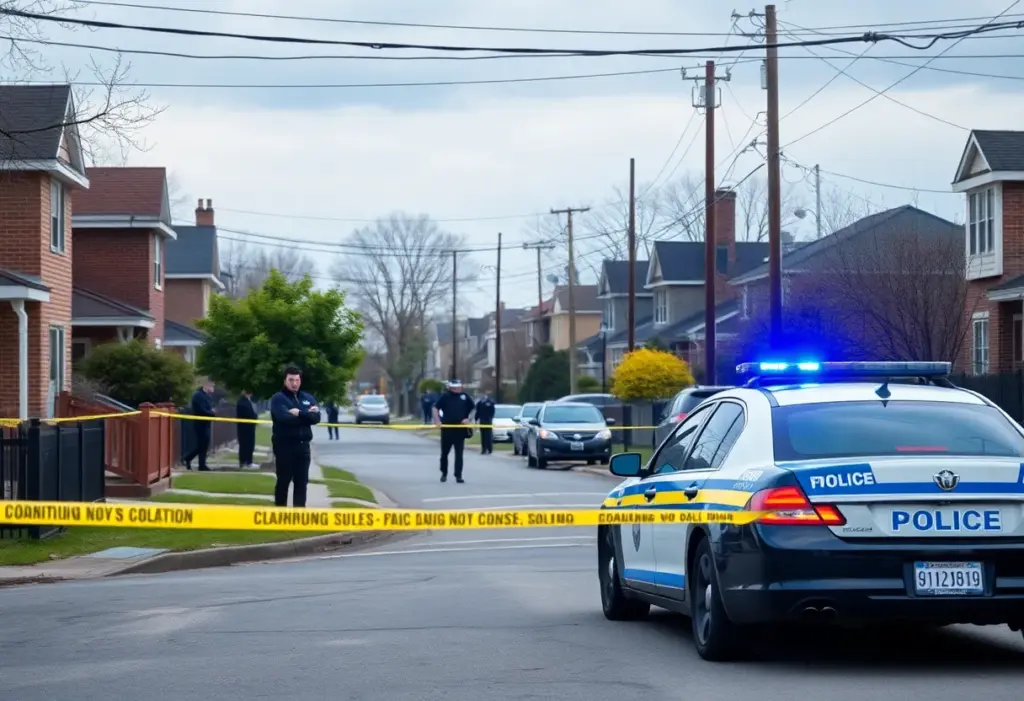 Police presence in a Clinton SC neighborhood after recent shooting incidents