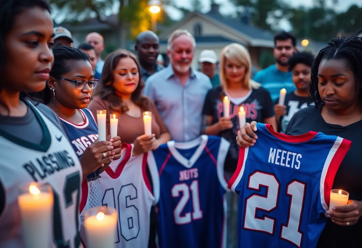 Vigil for Zay Hurley and Kaden Moses in Clinton SC