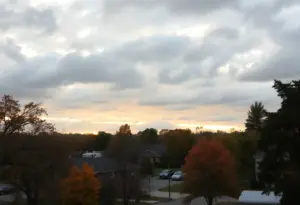 Scenic view of a cloudy October day in Clinton, South Carolina