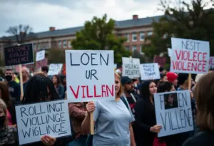 A rally emphasizing civility in politics.
