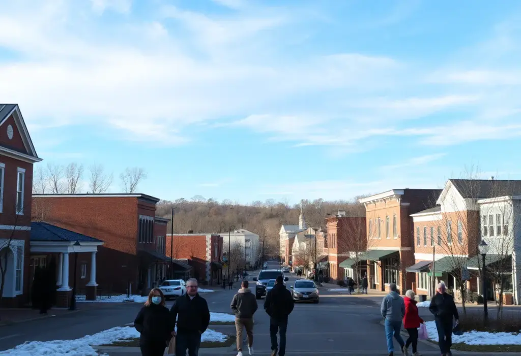 Sunny winter day in Clinton SC featuring clear skies
