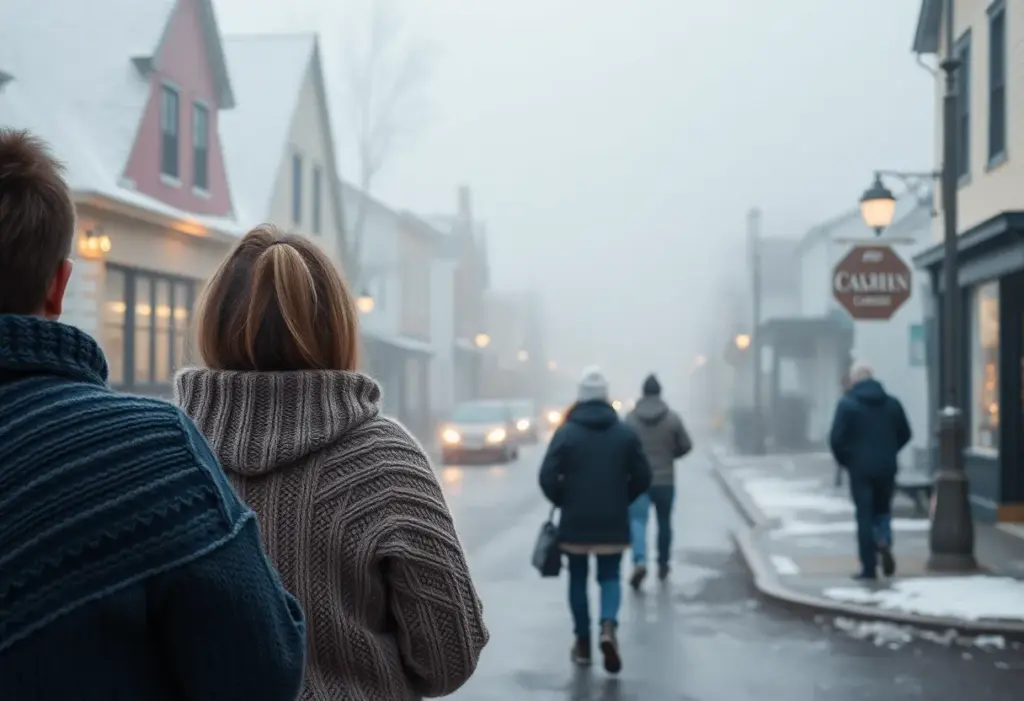 Foggy morning in Clinton SC with low visibility