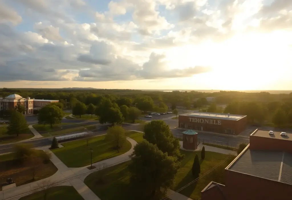 Scenic view of Clinton SC park on a sunny day