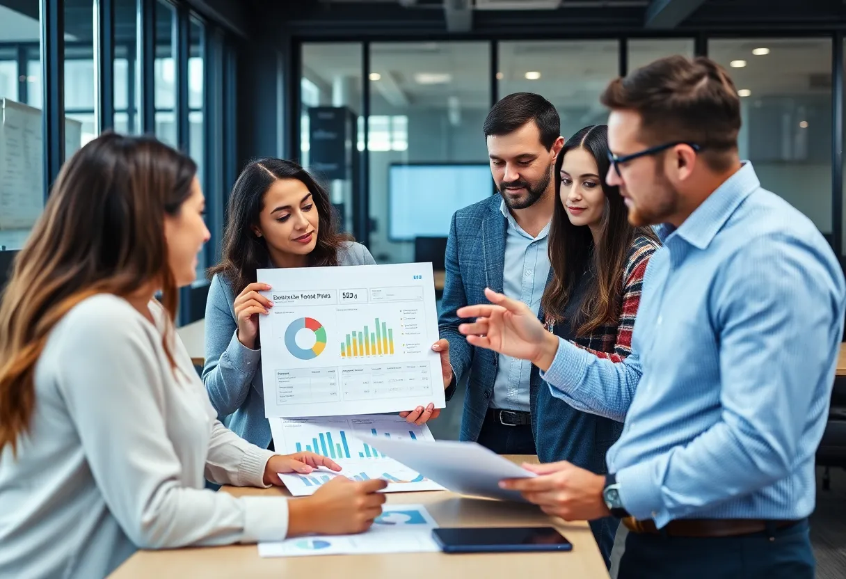 Marketers analyzing behavioral insights in a digital workspace