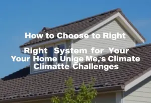 How to Choose the Right Roofing System for Your Home's Unique Climate Challenges