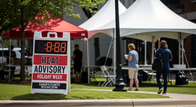 Heat Risk Looms Over Holiday Week, Prompting Safety Reminders