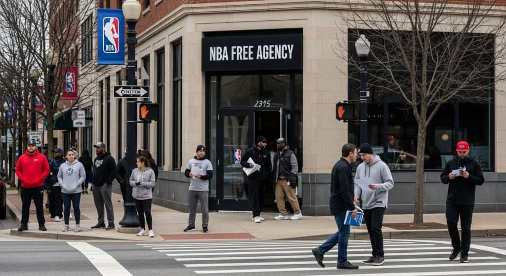 NBA Free Agency Draws Attention Among Sports Fans in Clinton