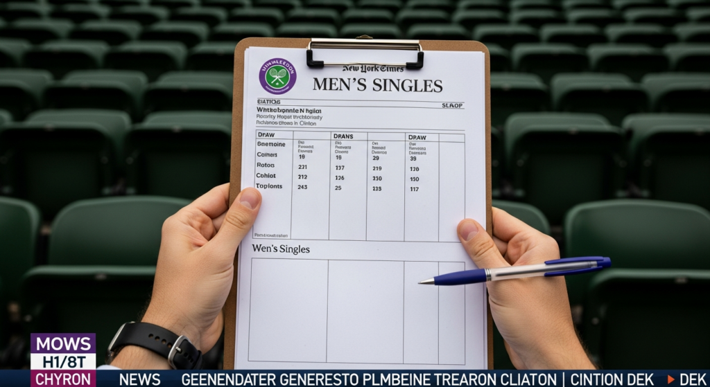 Wimbledon Men’s Singles Draws Interest Among Tennis Fans in Clinton