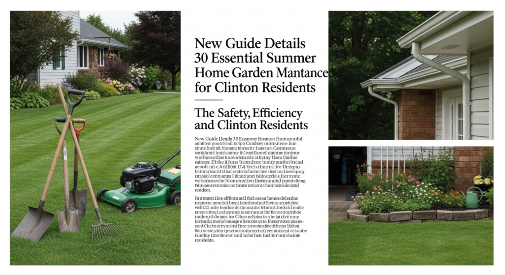 New Guide Details 30 Essential Summer Home and Garden Maintenance Tasks for Clinton Residents