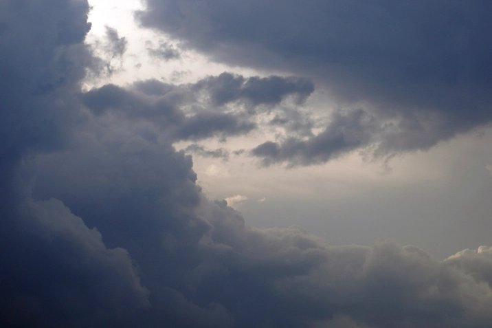 Dark storm clouds over the sky