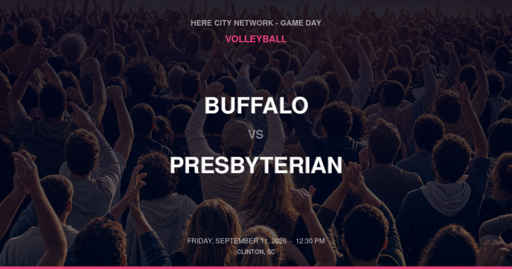 Buffalo vs. Presbyterian — Volleyball Game Day — Clinton, SC — Sep 11, 2026