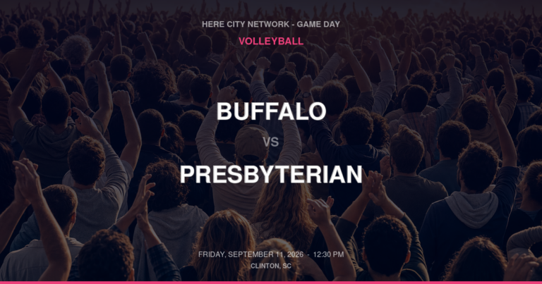 Buffalo vs. Presbyterian — Volleyball Game Day — Clinton, SC — Sep 11, 2026