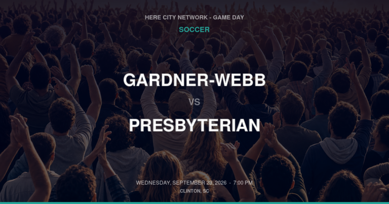 Gardner-Webb vs. Presbyterian — Soccer Game Day — Clinton, SC — Sep 23, 2026