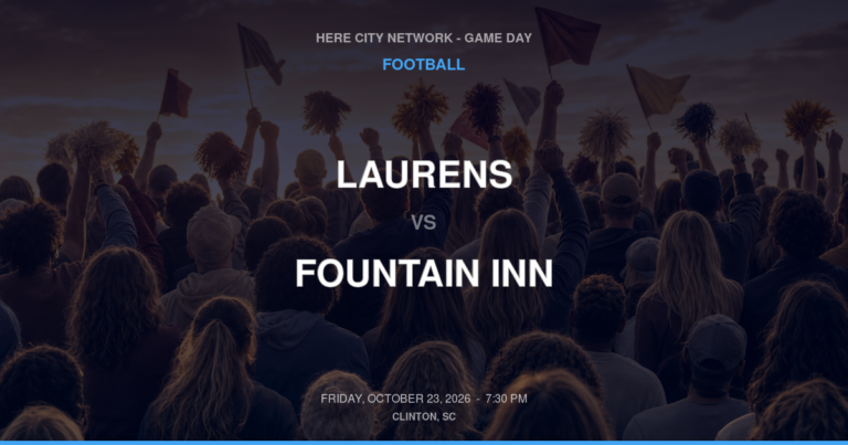 Laurens vs. Fountain Inn — Football Game Day — Fountain Inn, SC — Oct 23, 2026