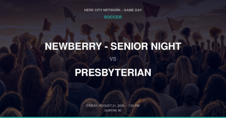 Newberry - Senior Night vs. Presbyterian — Soccer Game Day — Clinton, SC — Aug 21, 2026