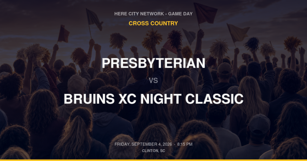 Presbyterian vs. Bruins XC Night Classic — Cross Country Game Day — Clinton, SC — Sep 4, 2026
