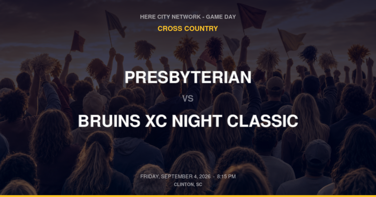 Presbyterian vs. Bruins XC Night Classic — Cross Country Game Day — Clinton, SC — Sep 4, 2026