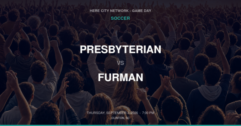 Presbyterian vs. Furman — Soccer Game Day — Clinton, SC — Sep 3, 2026