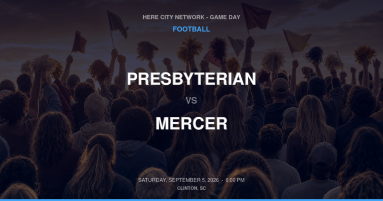Presbyterian vs. Mercer — Football Game Day — Clinton, SC — Sep 5, 2026