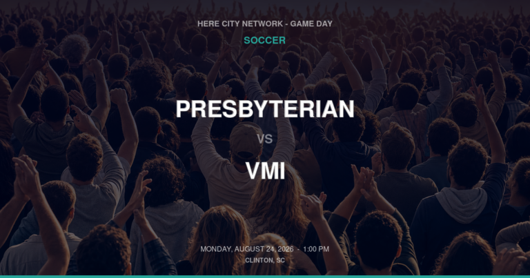 Presbyterian vs. VMI — Soccer Game Day — Clinton, SC — Aug 24, 2026