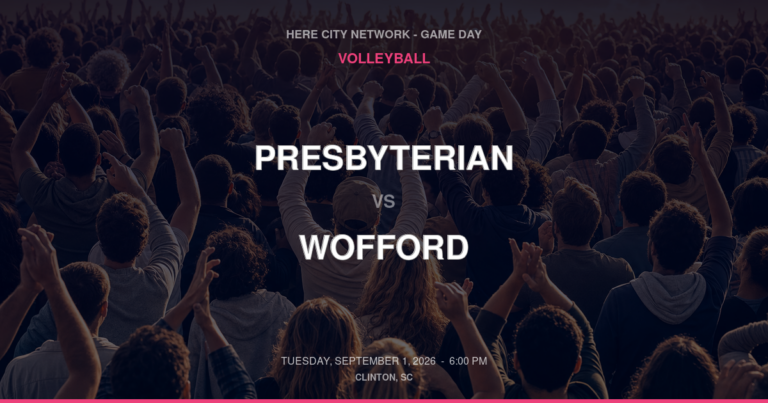 Presbyterian vs. Wofford — Volleyball Game Day — Clinton, SC — Sep 1, 2026