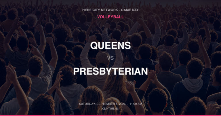 Queens vs. Presbyterian — Volleyball Game Day — Clinton, SC — Sep 5, 2026
