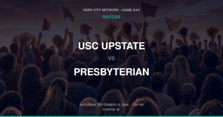 USC Upstate vs. Presbyterian — Soccer Game Day — Clinton, SC — Sep 19, 2026