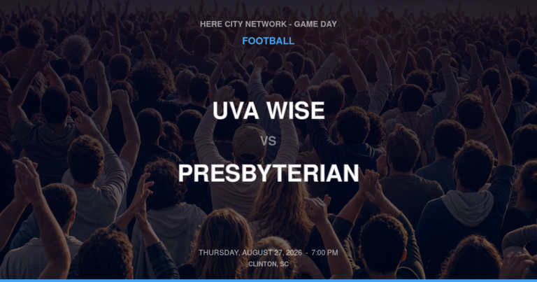 UVA Wise vs. Presbyterian — Football Game Day — Clinton, SC — Aug 27, 2026